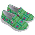 Checkerboard Squares Abstract Kids  Lightweight Slip Ons View3