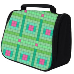 Checkerboard Squares Abstract Full Print Travel Pouch (big)