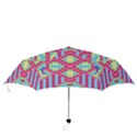 Checkerboard Squares Abstract Folding Umbrellas View3