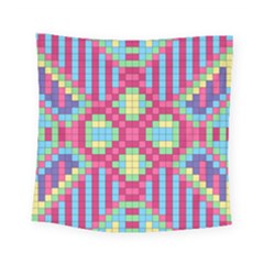 Checkerboard Squares Abstract Square Tapestry (small)