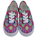 Checkerboard Squares Abstract Kids  Classic Low Top Sneakers View1