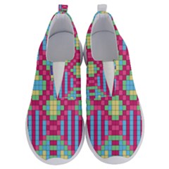 Checkerboard Squares Abstract No Lace Lightweight Shoes