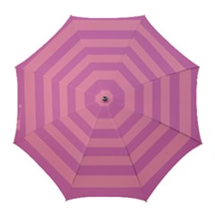 Pink Stripes Striped Design Pattern Golf Umbrellas by Pakrebo