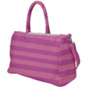 Pink Stripes Striped Design Pattern Duffel Travel Bag View1