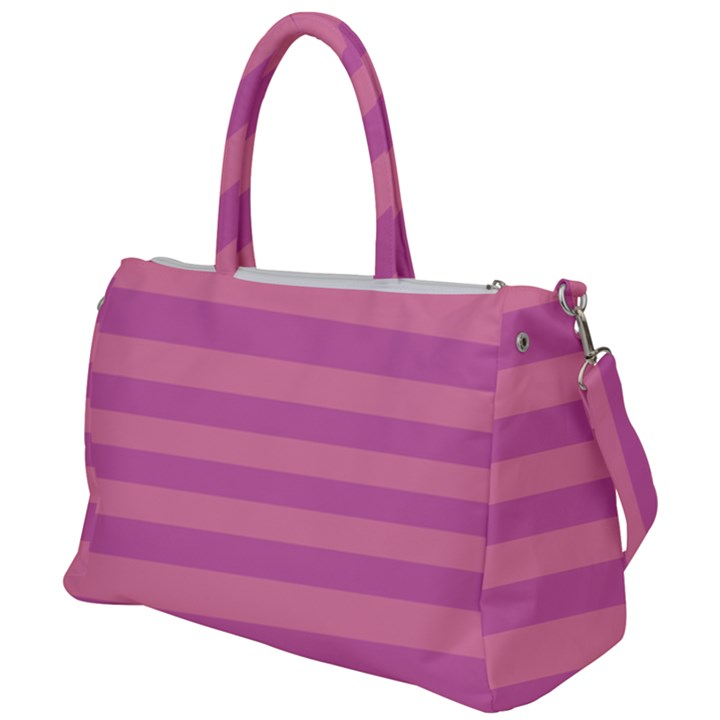 Pink Stripes Striped Design Pattern Duffel Travel Bag