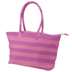 Pink Stripes Striped Design Pattern Canvas Shoulder Bag