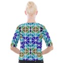 Mosaic Triangle Symmetry Cropped Button Cardigan View2