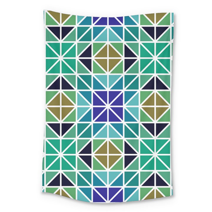 Mosaic Triangle Symmetry Large Tapestry