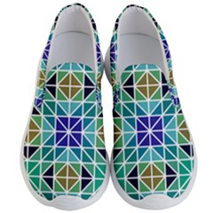 Mosaic Triangle Symmetry Men s Lightweight Slip Ons