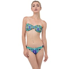 Mosaic Triangle Symmetry Classic Bandeau Bikini Set