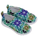 Mosaic Triangle Symmetry Kids  Velcro No Lace Shoes View3