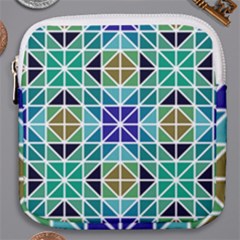 Mosaic Triangle Symmetry Mini Square Pouch