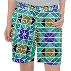 Mosaic Triangle Symmetry Pocket Shorts