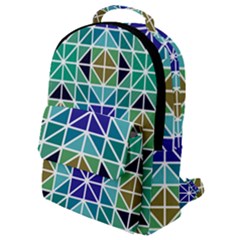 Mosaic Triangle Symmetry Flap Pocket Backpack (small)