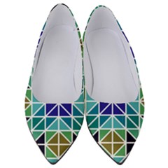 Mosaic Triangle Symmetry Women s Low Heels