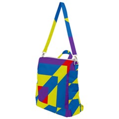 Colorful Red Yellow Blue Purple Crossbody Backpack