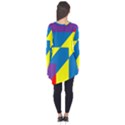 Colorful Red Yellow Blue Purple Long Sleeve Tunic  View2