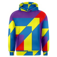 Colorful Red Yellow Blue Purple Men s Overhead Hoodie