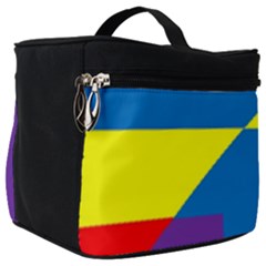 Colorful Red Yellow Blue Purple Make Up Travel Bag (big)