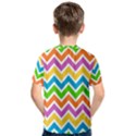 Chevron Pattern Design Texture Kids  Cotton Tee View2