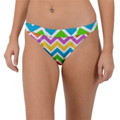 Chevron Pattern Design Texture Band Bikini Bottom