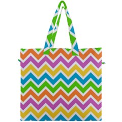 Chevron Pattern Design Texture Canvas Travel Bag