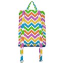 Chevron Pattern Design Texture Buckle Everyday Backpack View3