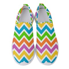 Chevron Pattern Design Texture Women s Slip On Sneakers