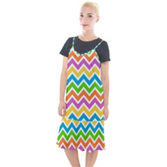 Chevron Pattern Design Texture Camis Fishtail Dress