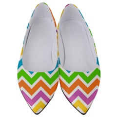 Chevron Pattern Design Texture Women s Low Heels