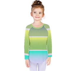 Pattern Banner Background Dot Set Kids  Long Sleeve Tee