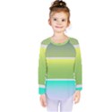 Pattern Banner Background Dot Set Kids  Long Sleeve Tee View1