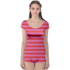 Stripes Striped Design Pattern Boyleg Leotard  by Pakrebo