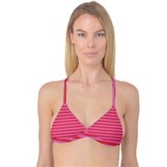 Stripes Striped Design Pattern Reversible Tri Bikini Top by Pakrebo