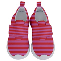 Stripes Striped Design Pattern Kids  Velcro No Lace Shoes by Pakrebo