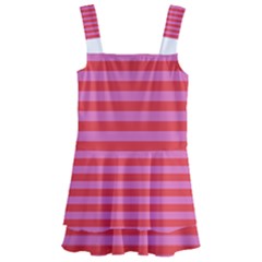 Stripes Striped Design Pattern Kids  Layered Skirt Swimsuit