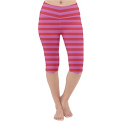 Stripes Striped Design Pattern Lightweight Velour Cropped Yoga Leggings