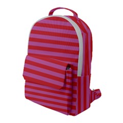 Stripes Striped Design Pattern Flap Pocket Backpack (large)