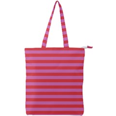 Stripes Striped Design Pattern Double Zip Up Tote Bag