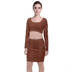 Mosaic Triangle Symmetry Top And Skirt Sets by Pakrebo