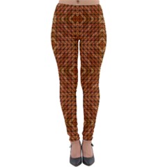 Mosaic Triangle Symmetry Lightweight Velour Leggings