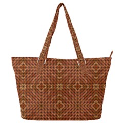 Mosaic Triangle Symmetry Full Print Shoulder Bag