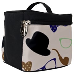 Moustache Hat Bowler Bowler Hat Make Up Travel Bag (big)