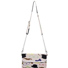 Moustache Hat Bowler Bowler Hat Mini Crossbody Handbag