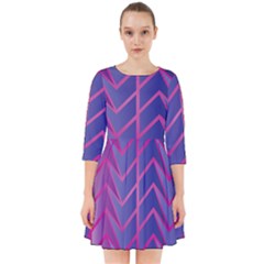 Geometric Background Abstract Smock Dress by Pakrebo