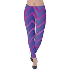 Geometric Background Abstract Velvet Leggings