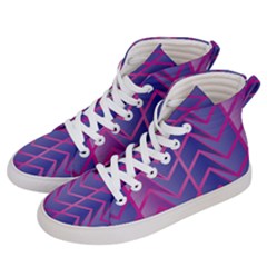 Geometric Background Abstract Women s Hi-top Skate Sneakers