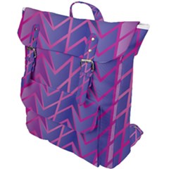 Geometric Background Abstract Buckle Up Backpack