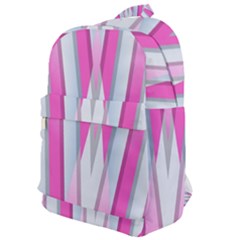 Geometric 3d Design Pattern Pink Classic Backpack