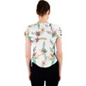 Floral Backdrop Pattern Flower Crew Neck Crop Top View2